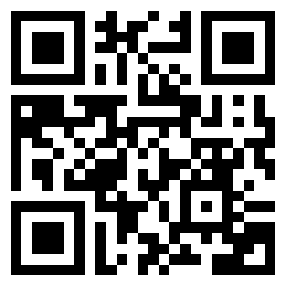 Black and white QR code pattern.